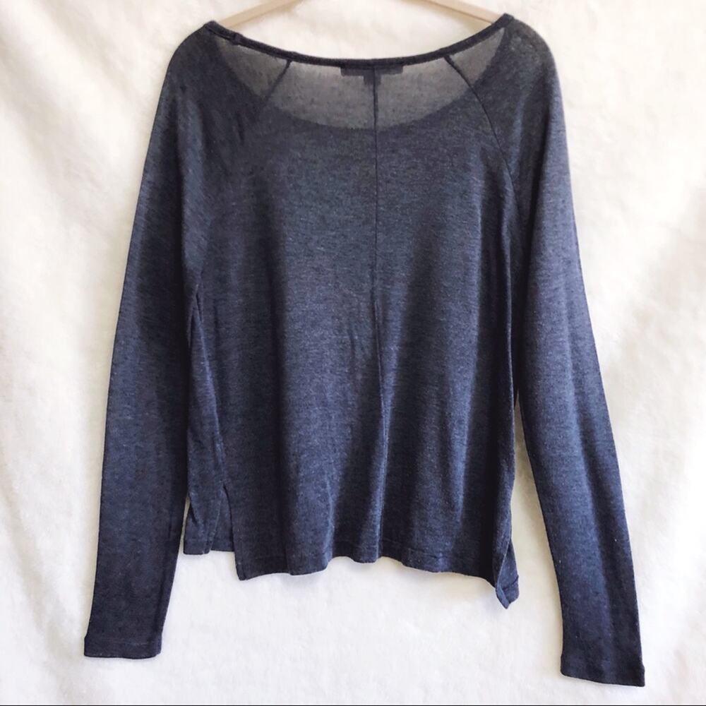 Forever 21 Contemporary Blue Long Sleeve Top